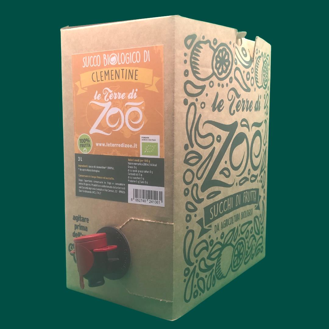 Zumo de Clementine 100% Organica Italiano Bag in Box 3L - Horeca Le terre di zoè 4